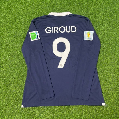 France World Cup 2014 Olivier Giroud #9 Long Sleeve Football Jersey
