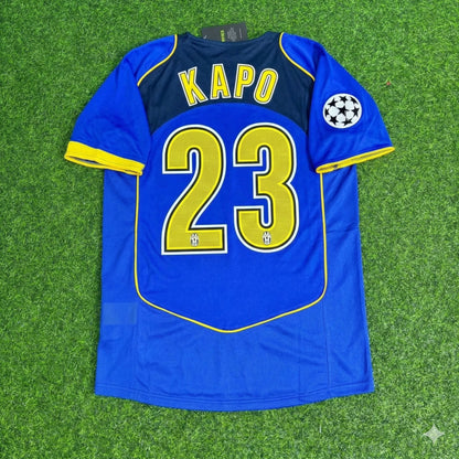 Olivier Kapo Juventus 2004-2005 Blue Retro Jersey | Kit | Trikot | Maillot Soccer Shirt