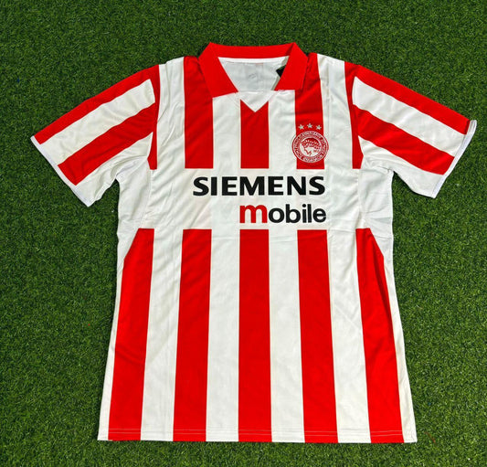 Olympiacos 2004-2005 Retro Home Football Jersey