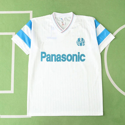 Olympique De Marseille 1990 Season Retro Football Jersey Kit