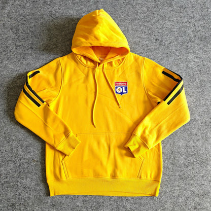 Olympique Lyonnais- Hoodie Winter Fleece- Football Kapuzenpullover Paradise Edition