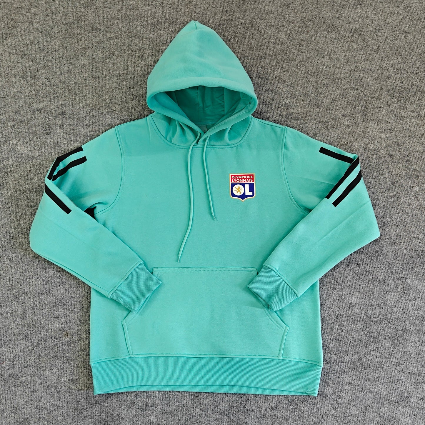 Olympique Lyonnais- Hoodie Winter Fleece- Football Kapuzenpullover Paradise Edition