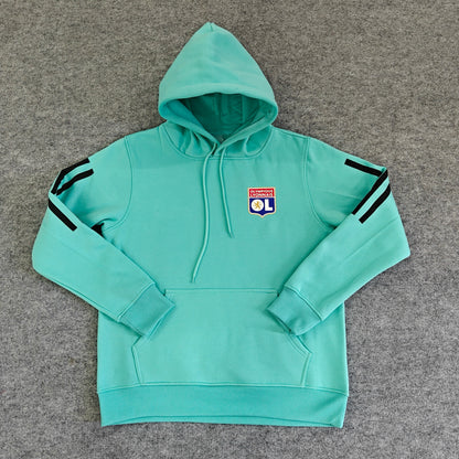 Olympique Lyonnais- Hoodie Winter Fleece- Football Kapuzenpullover Paradise Edition