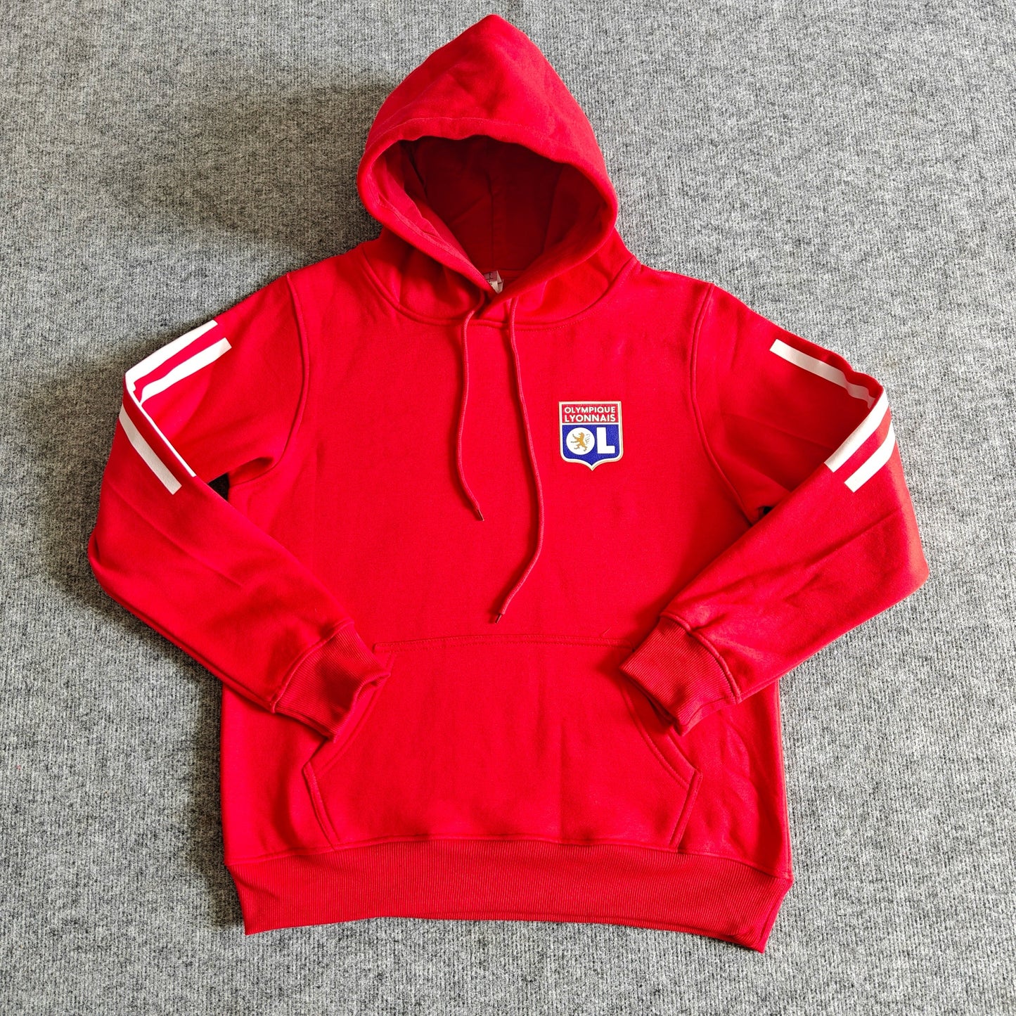 Olympique Lyonnais- Hoodie Winter Fleece- Football Kapuzenpullover Paradise Edition