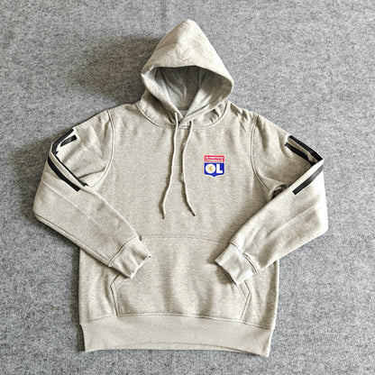 Olympique Lyonnais- Hoodie Winter Fleece- Football Kapuzenpullover Paradise Edition