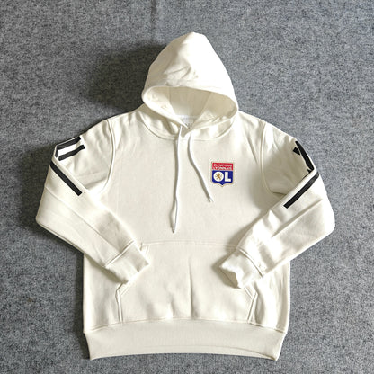 Olympique Lyonnais- Hoodie Winter Fleece- Football Kapuzenpullover Paradise Edition