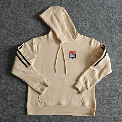 Olympique Lyonnais- Hoodie Winter Fleece- Football Kapuzenpullover Paradise Edition