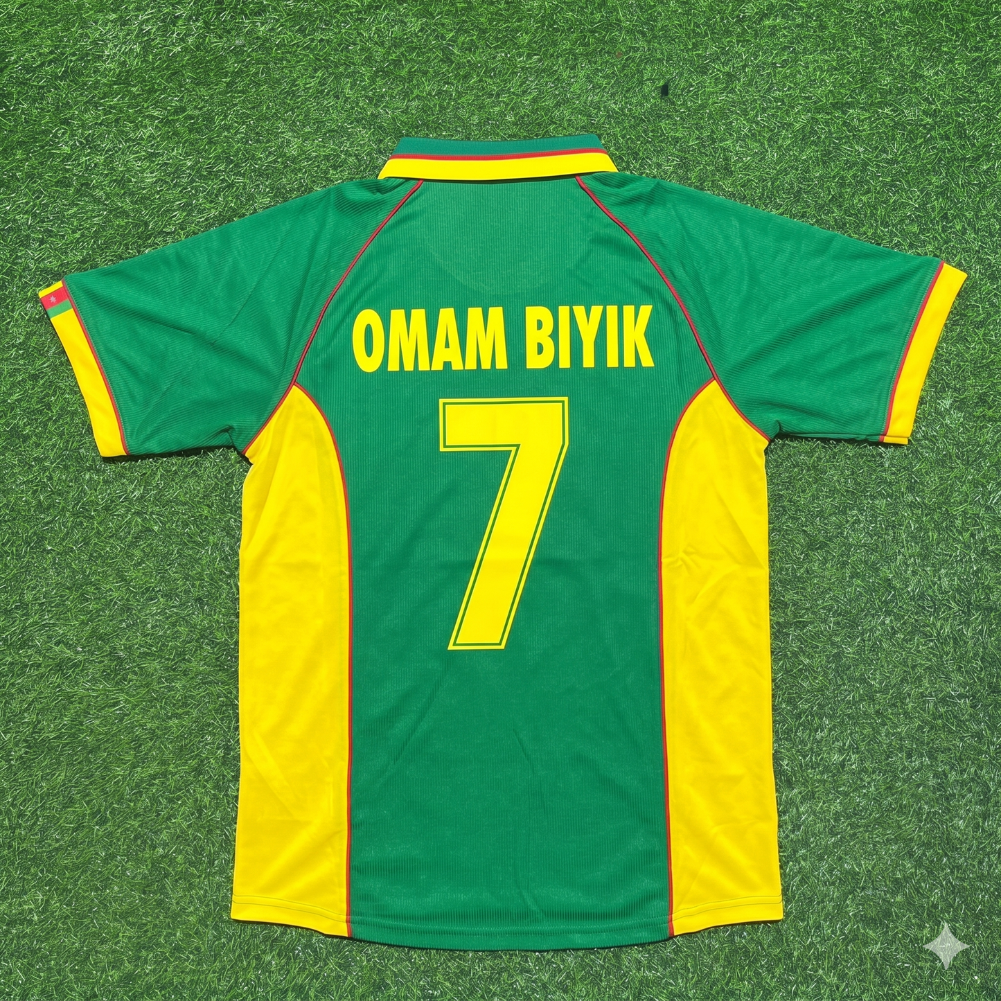 Cameroon World Cup 1998 François Omam-Biyik Retro Football Jersey