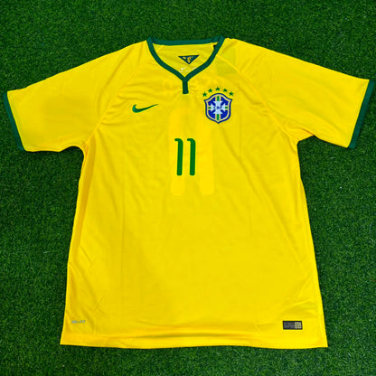 Oscar #11 Brazil 2014 Retro Football Jersey Collection