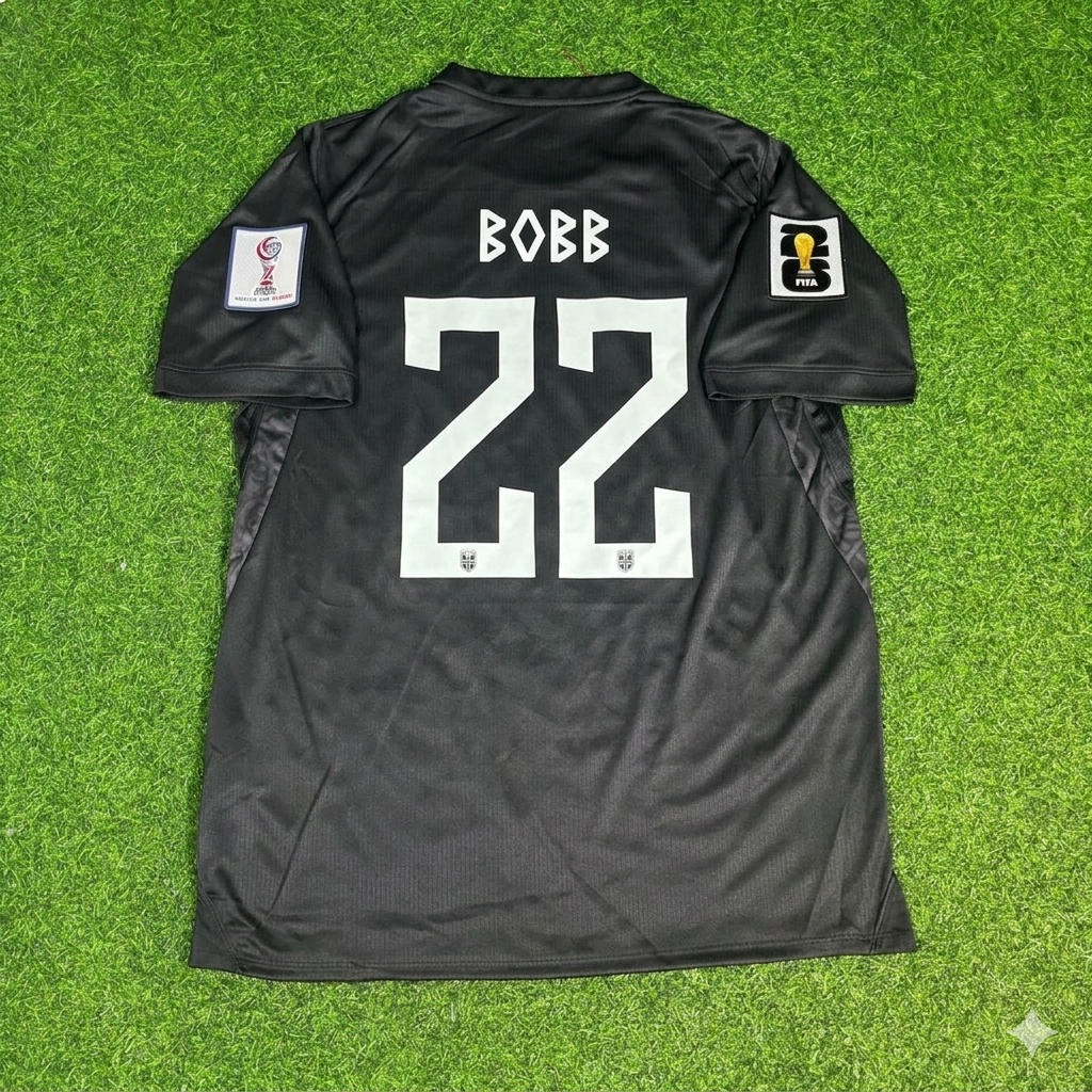 Norway World Cup 2026 Oscar Bobb #22 Black Away Football Jersey