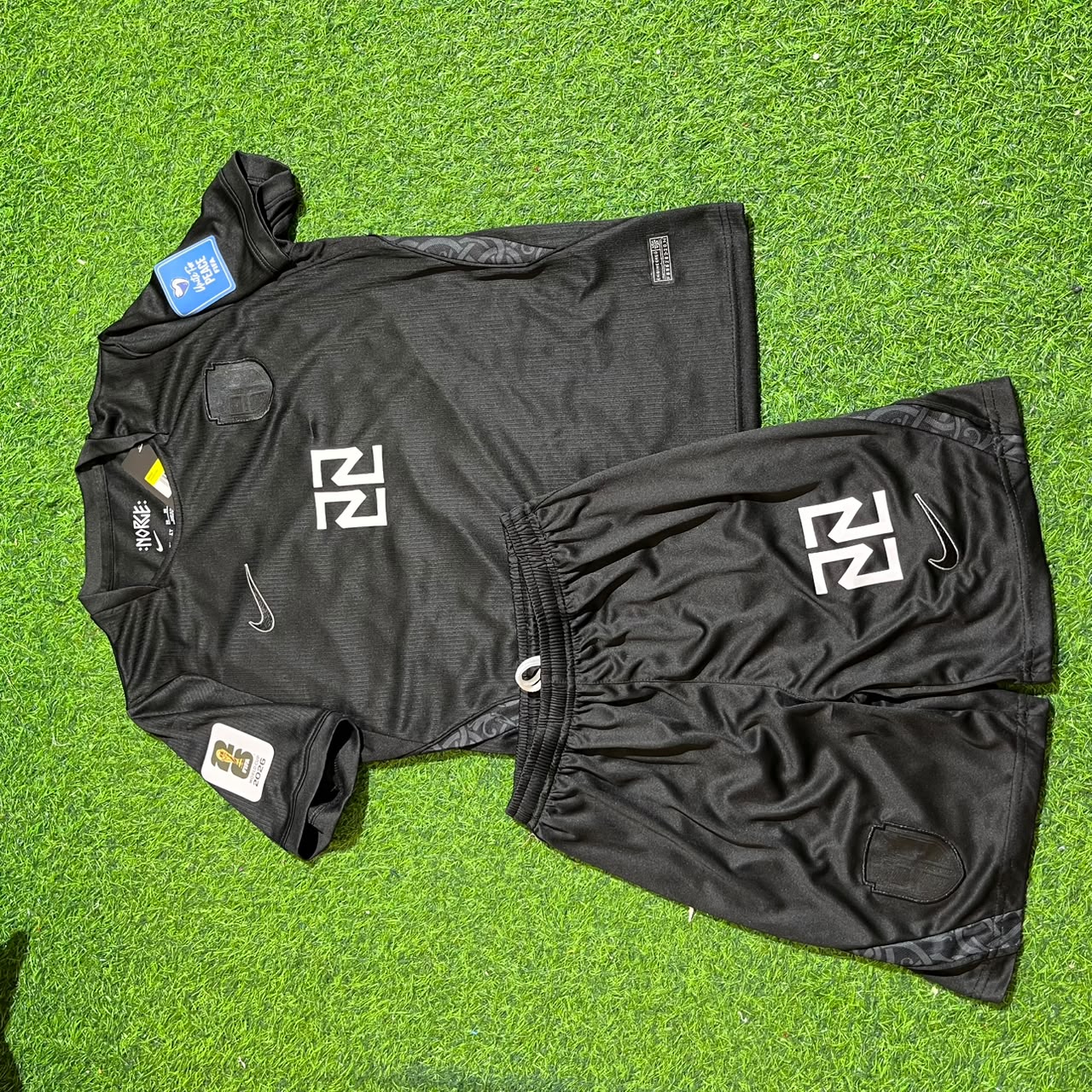 Norway World Cup 2026 Oscar Bobb #22 Away Black Kids Football Jersey