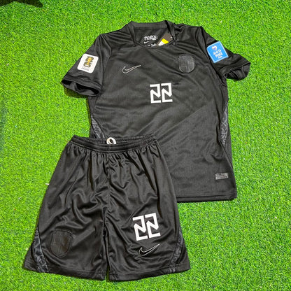 Norway World Cup 2026 Oscar Bobb #22 Away Black Kids Football Jersey