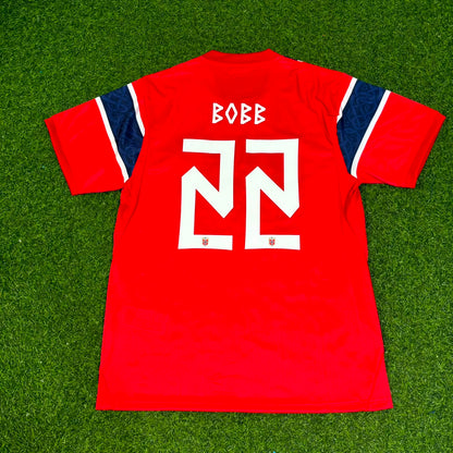 Norway World Cup 2026 Oscar Bobb #22 Home Football Jersey
