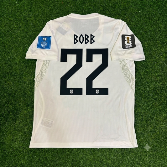 Norway World Cup 2026 Oscar Bobb #22 White Football Jersey