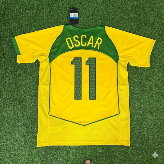 Oscar 11 Brazil Retro Football Jersey Kit