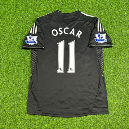 Oscar Chelsea 2013/14 Black Retro Football Jersey Kit