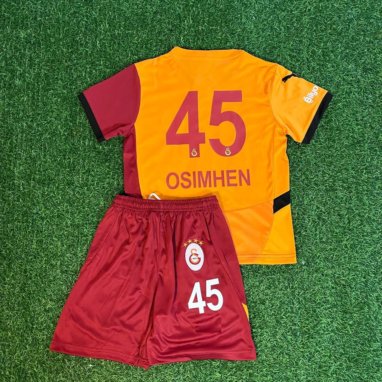 Victor Osimhen Galatasaray Kirmizi Cocuk Formasi Kids Kit Set