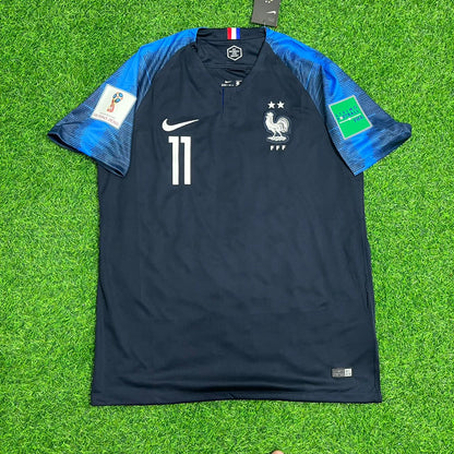 France World Cup 2018 Ousmane Dembélé 11 Final Retro Football Jersey