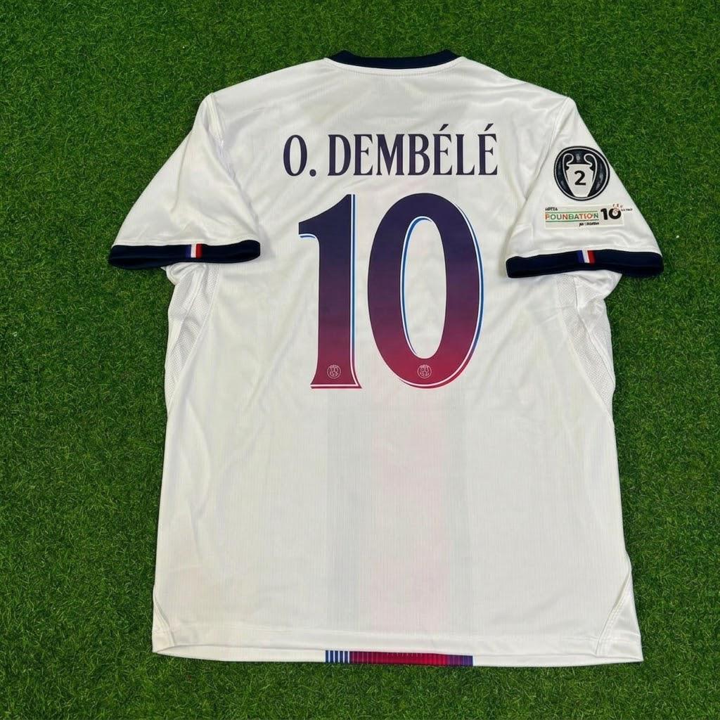 Ousmane Dembele White Football Jersey