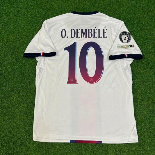 Ousmane Dembele White Football Jersey