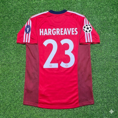 Owen Hargreaves Bayern München 2002/2003 Season Home Red Retro Football Jersey