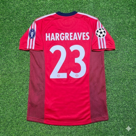 Owen Hargreaves Bayern München 2002/2003 Season Home Red Retro Football Jersey