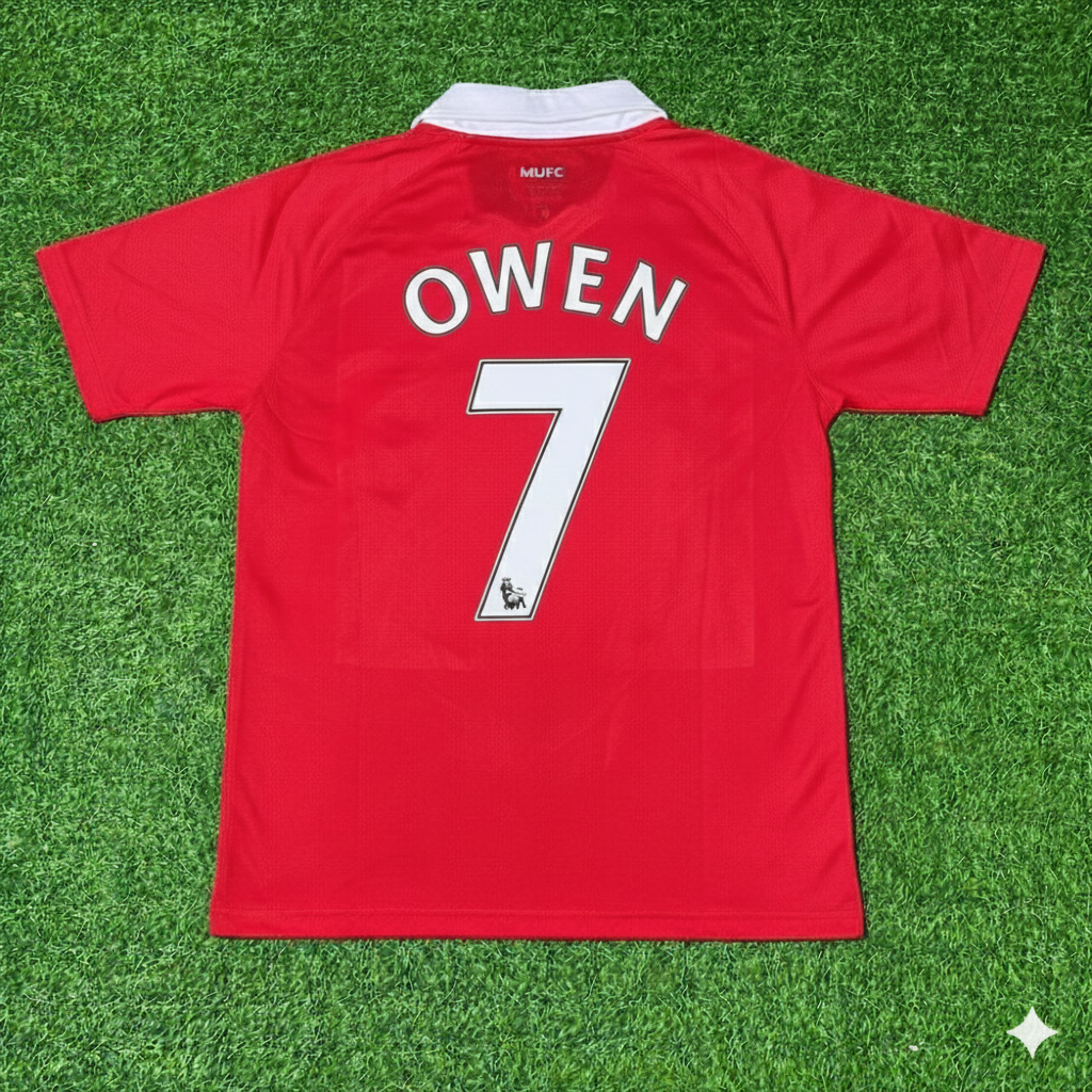 Michael Owen Manchester United 2010/2011 Retro Home Football Jersey Kit