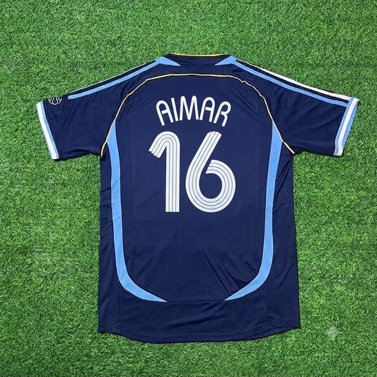 Argentina World Cup 2006 Pablo Aimar #16 Dark Blue Home Retro Football Jersey Kit