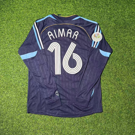 Argentina World Cup 2006 Pablo Aimar Long Sleeve Retro Football Jersey Kit