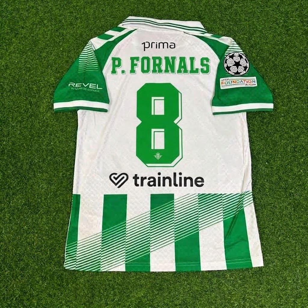 Real Betis 2027 Pablo Fornals #8 Home Green White Football Jersey