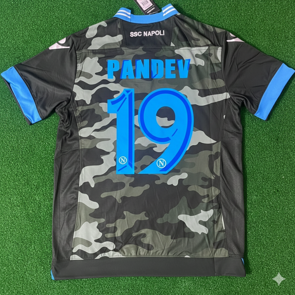 Goran Pandev 19 Napoli 2013/14 Retro Football Jersey Kit