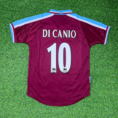 Paolo Di Canio #10 West Ham 1999-2000 Home Retro Football Jersey Kit