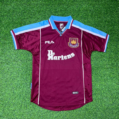 Paolo Di Canio #10 West Ham 1999-2000 Home Retro Football Jersey Kit