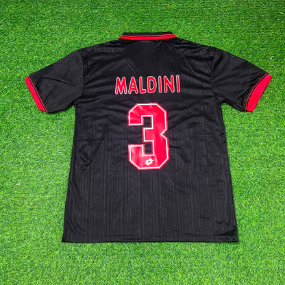 Paolo Maldini AC Milan 1997-1998 Retro Football Jersey Kit