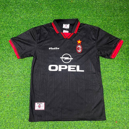 Paolo Maldini AC Milan 1997-1998 Retro Football Jersey Kit