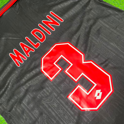 Paolo Maldini AC Milan 1997-1998 Retro Football Jersey Kit
