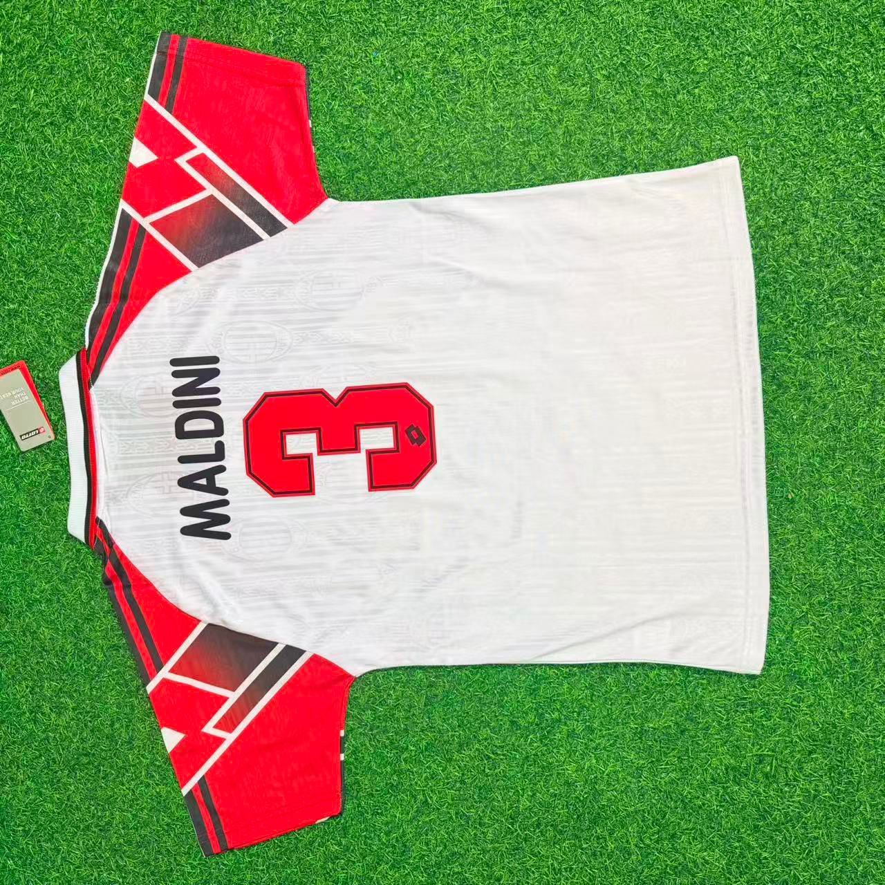 Paolo Maldini #3 AC Milan 1997 Away Retro Football Jersey Kit