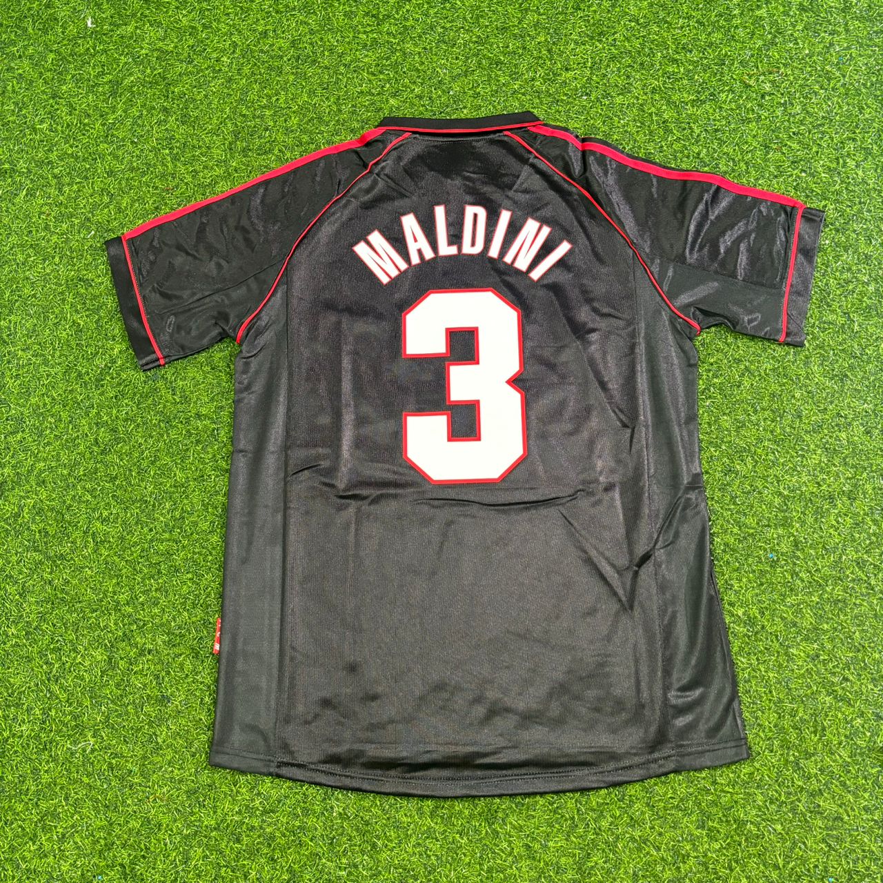 Paolo Maldini AC Milan 1998-1999 Black Retro Football Jersey Kit