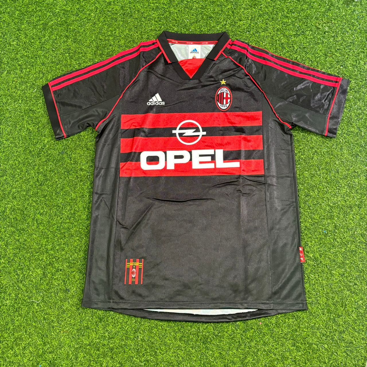 Paolo Maldini AC Milan 1998-1999 Black Retro Football Jersey Kit