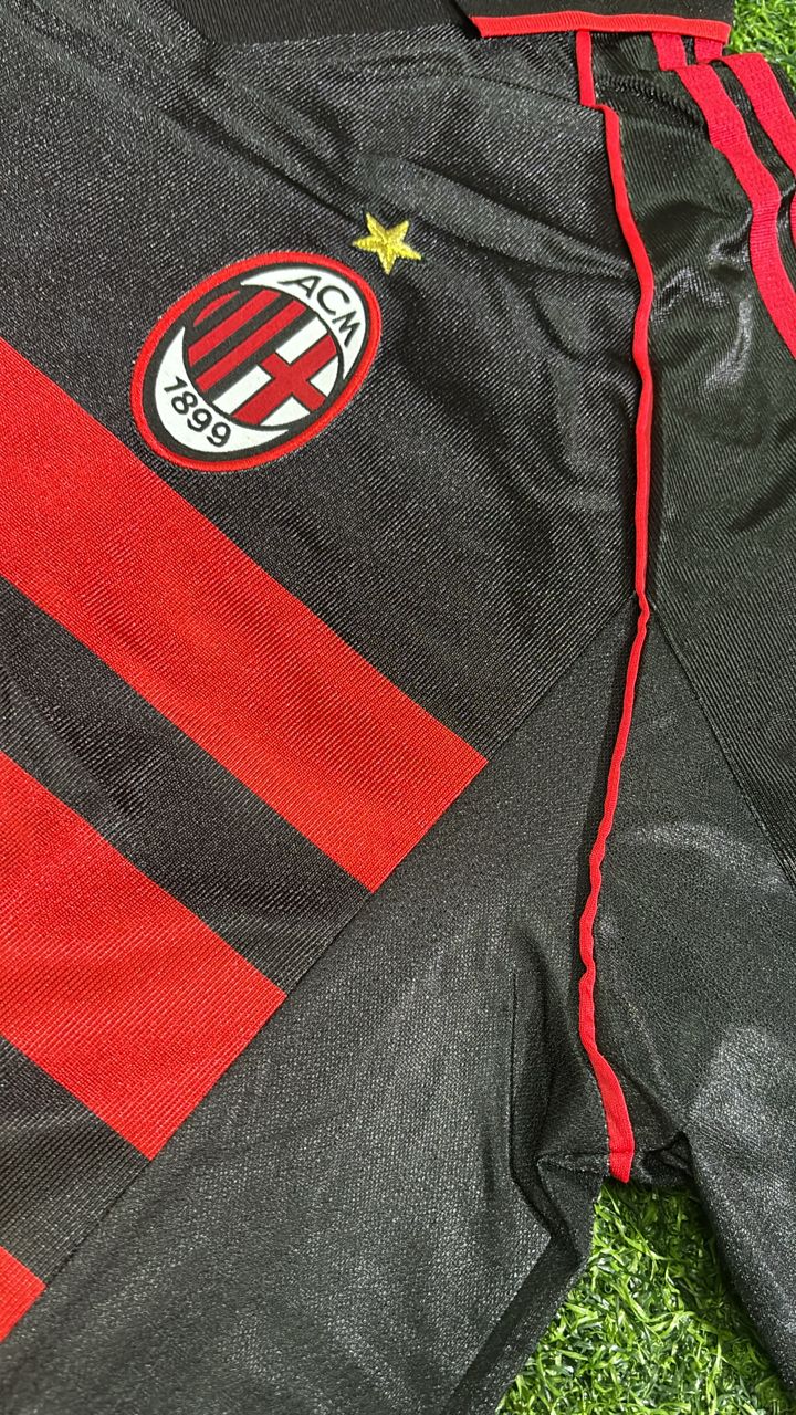 Paolo Maldini AC Milan 1998-1999 Black Retro Football Jersey Kit