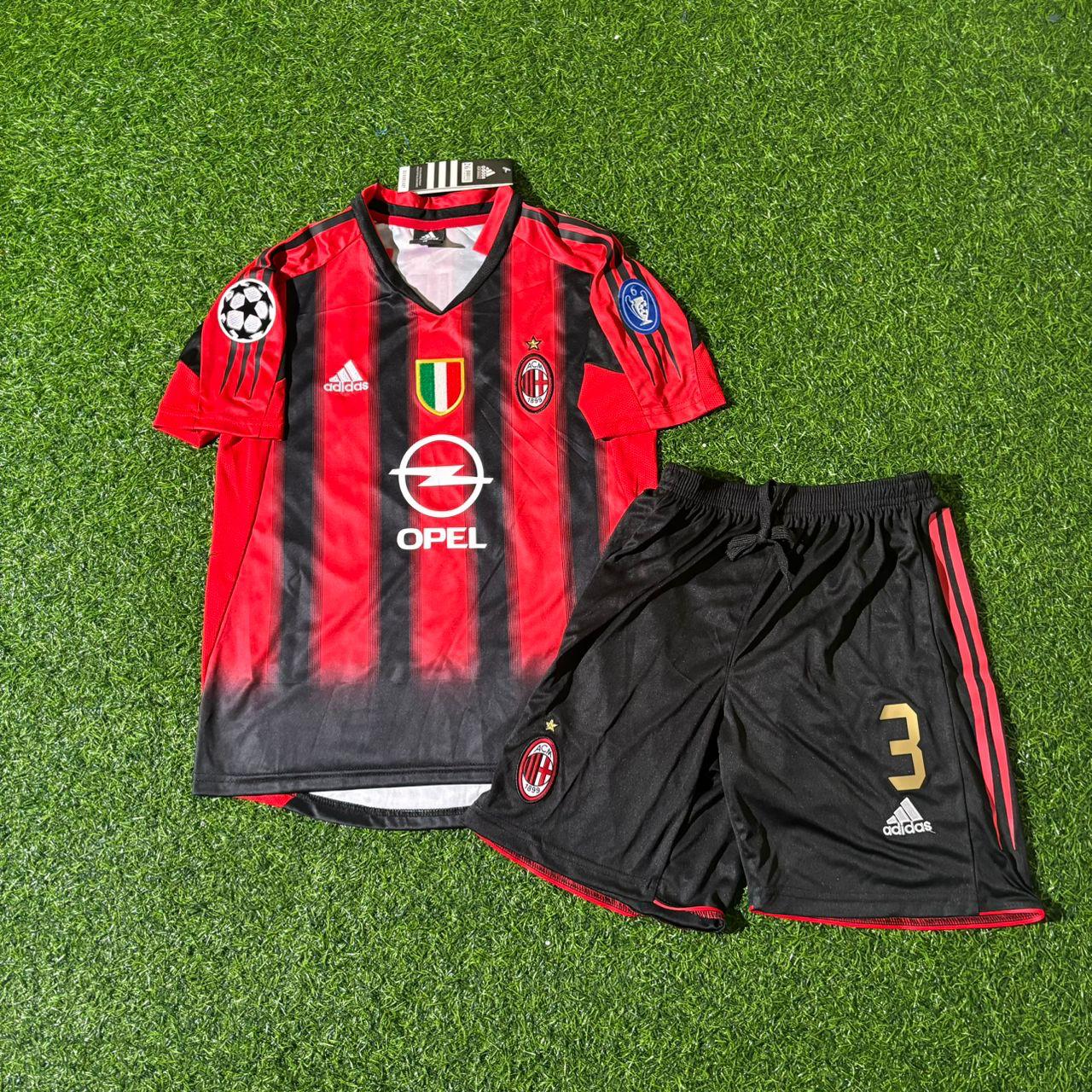 Paolo Maldini AC Milan 2004/2005 Kids Home Retro Football Jersey Collection