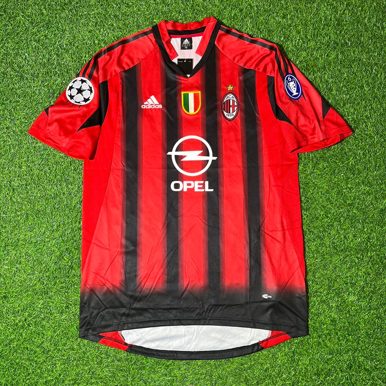 Paolo Maldini AC Milan 2004/05 Red & Black Home Retro Football Jersey Collection