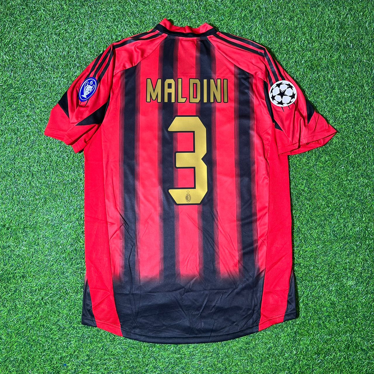Paolo Maldini AC Milan 2004/05 Red & Black Home Retro Football Jersey Collection