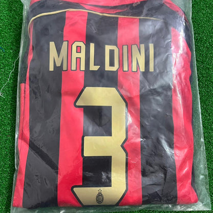 Paolo Maldini AC Milan 2006 2007 Retro Kids Soccer Kids Football Jersey Kit
