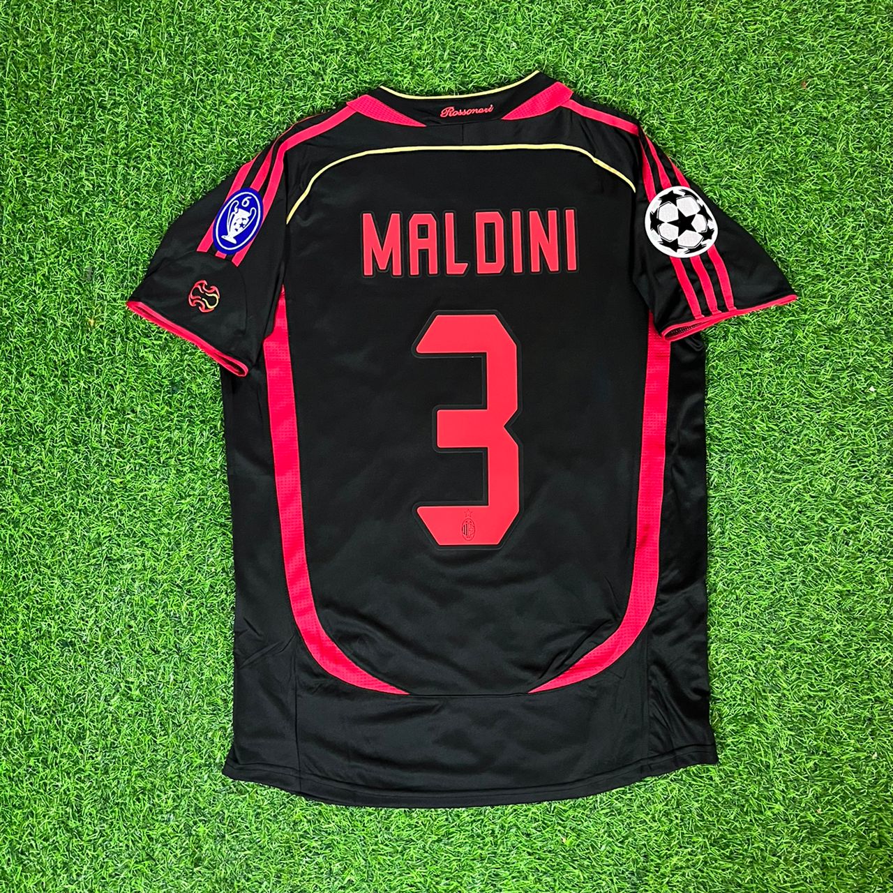 Paolo Maldini 3 AC Milan 2006 2007 Retro Football Jersey Kit