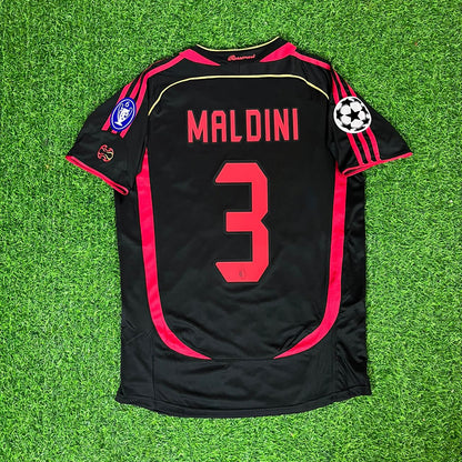 Paolo Maldini 3 AC Milan 2006 2007 Retro Football Jersey Kit