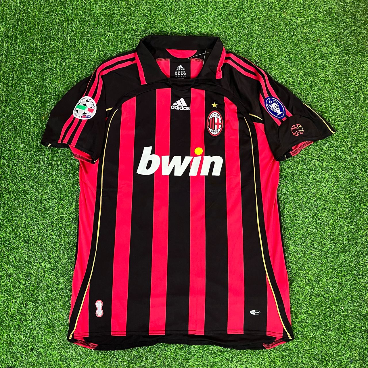 Paolo Maldini AC Milan 2006 2007 Season Retro Football Jersey Kit