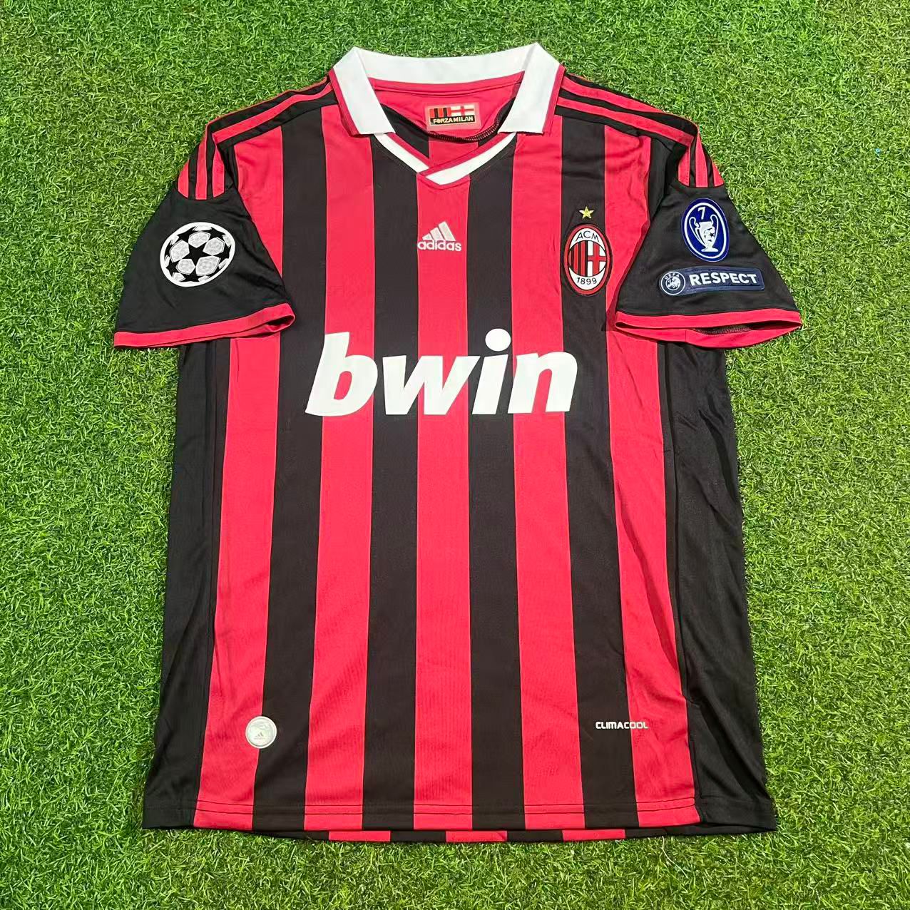 Paolo Maldini AC Milan 2008-2009 Final Season Home Retro Football Jersey Kit