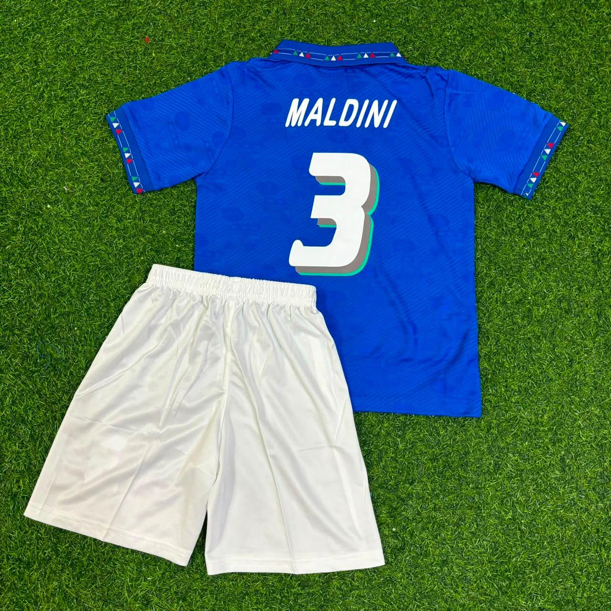 Paolo Maldini 1994 World Cup Italy Retro Kids Football Jersey