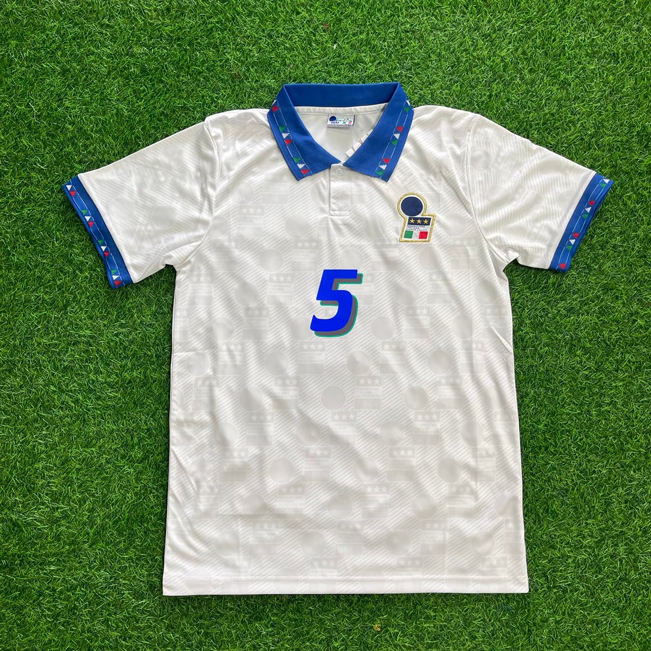 Italy World Cup 1994 Paolo Maldini Retro Football Jersey Kit
